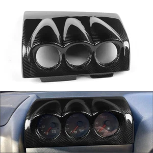 Cubierta de cápsula de calibre de tablero de 52 mm de fibra de carbono para Nissan Skyline R34 GTR GTT 1999-2004 - Imagen 1 de 11