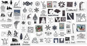WINTER CHRISTMAS CLING MOUNTED RUBBER STAMP MY HEART STAMPS FOR YOU STAMPIN UP - Picture 1 of 76