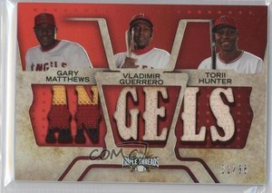 2008 Topps Triple Threads Relic Combos /36 Vladimir Guerrero Torii Hunter HOF