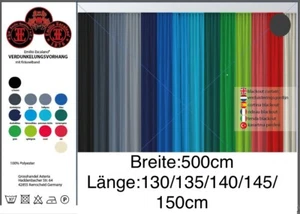 Vorhang Blackout 500c Thermovorhang Gardinen blickdicht Kräuselband Verdunkelung - Bild 1 von 16