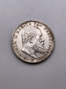 Plata Genuina 1911-F Wurttemberg Alemania 3 Marcas - Imagen 1 de 2