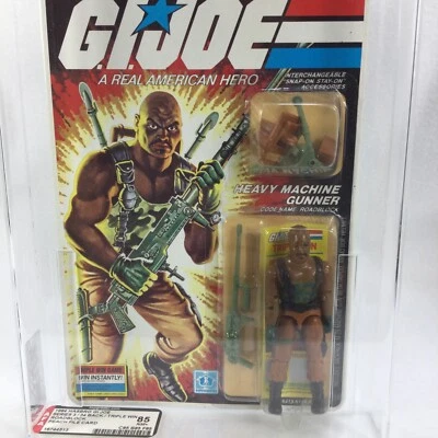 GI JOE ROADBLOCK 34 trasero triple victoria 1984 melocotón AFA 85 ARAH Foto 1 de 4