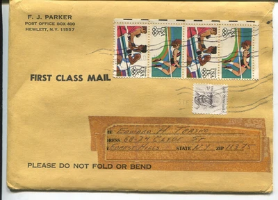 1980 USA Olympic Games Cover FJ Parker Dealer Mail w/ Igor Stravinsky 2¢ - Image 1 of 2