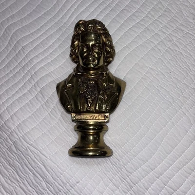 Bust of the German composer and pianist Ludwig van Beethoven. - Image 1 of 4