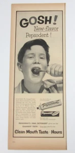 1954 New Flavor Pepsodent Chlorophyll Tooth Paste Print Ad - Picture 1 of 3