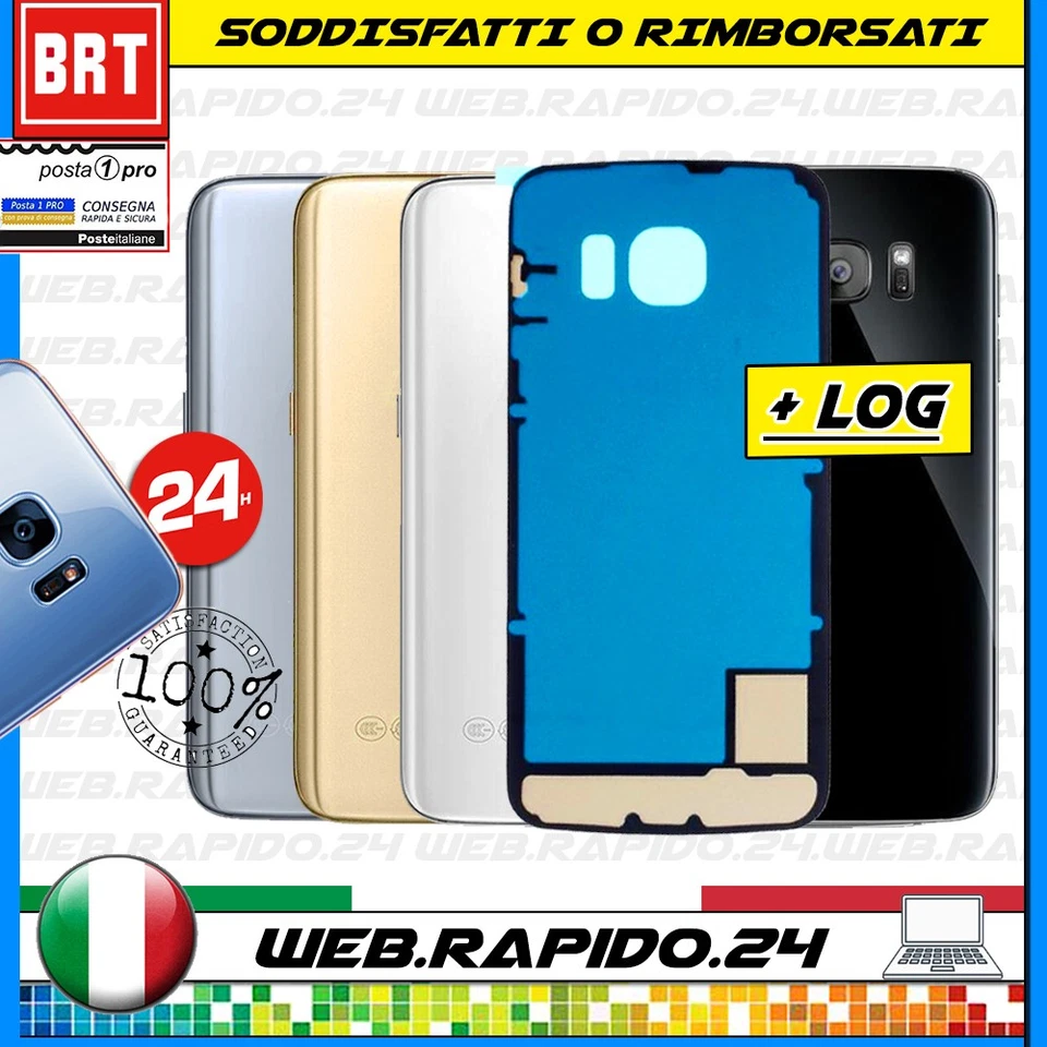 BACK COVER SCOCCA POSTERIORE VETRO+BIADESIVO SAMSUNG GALAXY S7 SM-G930F - Immagine 1 di 1