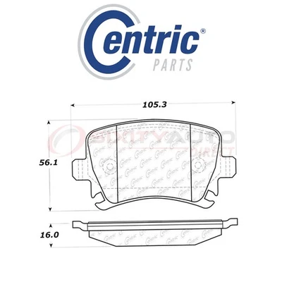 Centric C-TEK Ceramic Disc Brake Pads for 2008 Volkswagen R32 3.2L V6 - Kit ws Foto 1 de 4