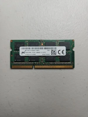 8GB 2Rx8 PC3L-12800S Memory RAM SO-DIMM MT16KTF1G64HZ-1G6N1 - Image 1 of 2