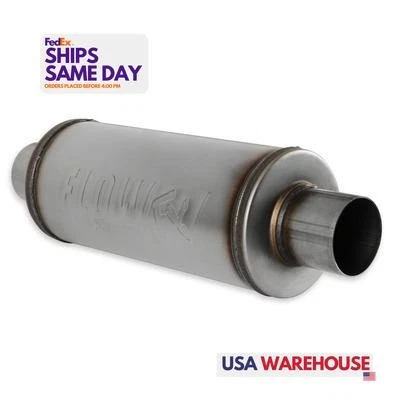 Flowmaster 72619, One FFX Series Muffler Round Stainless Natural Performance Par - Image 1 of 4