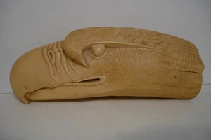 Artek Replica Whale Tooth Carved Into Eagle's Head Nantucket Whaling Museum - Picture 1 of 21