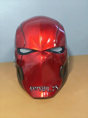 Batman Red Hood Cosplay Helmet Red Full Face Mask Halloween Prop Gift In Stock!! - Image 1 of 4