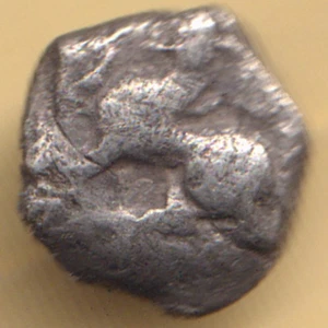 ANTIKE INDIEN YADAVAS VON DEVGIRI SELTENE SILBERMÜNZE - Bild 1 von 2