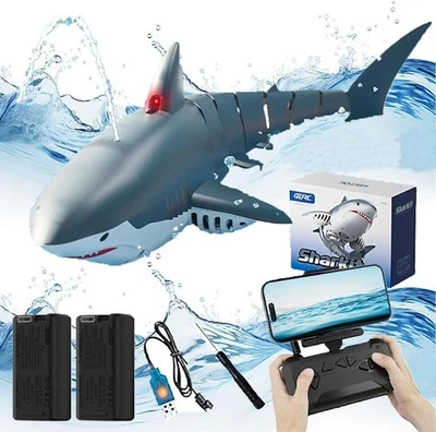 Ferngesteuertes Hai Boot Fliegen mit HD Kamera Spielzeug für Kinder Mini RC Hai Boot - Bild 1 von 4