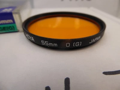 HOYA 55mm ORANGE O (G) SCREW FIT CONTRAST  GLASS FILTER WITH KEEPER  UNMARKED - Image 1 of 2
