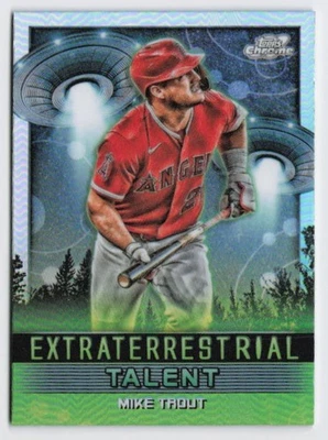 2024 Mike Trout Topps Chrome Cosmic Extraterrestrial Talent #ET-10 Angels - Image 1 of 3