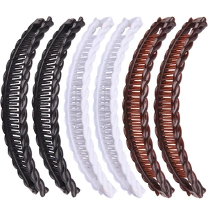 Vintage große Bananenspangen für Frauen - dicke Haarkämme Haarspangen - Bild 1 von 7