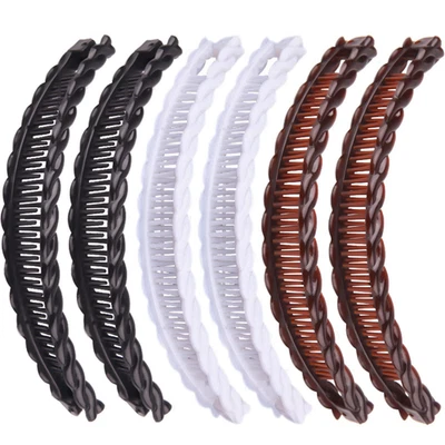 Vintage Large Banana Clips for Women - Thick Hair Combs Barrettes - Image 1 of 4