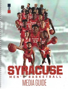 SYRACUSE ORANGE 2019 - 20 BASKET MEDIA GUIDE JIM BOEHEIM BUDDY ELIJAH HUGHES - Foto 1 di 1