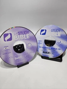 PC STUDIENBIBEL komplett v4 VERSION 4 FÜR WINDOWS VON BIBLE SOFT CD mit BONUSDISC - Bild 1 von 2