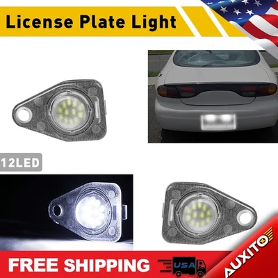 2* LED White License Plate For Light 1996-2005 Taurus Ford Ford & 08-09 Taurus X - Image 1 of 4