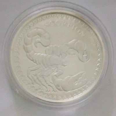 Chad  2022 Scorpion 1 OZ SILVER Coin - Immagine 1 di 2