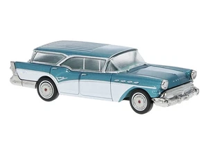 BREKINA 18180 Buick Century Caballero, Dunkeltürkis/Bianco, 1957, H0, Neu 2025 - Foto 1 di 1