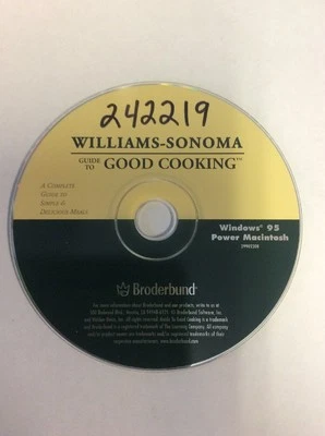 Broderbund Williams Sonoma Guide to Good Cooking (PC & MAC, 1996) - Disc Only - Image 1 of 4