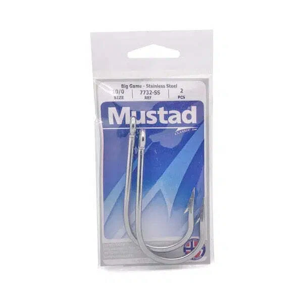 Mustad 7732SS Southern & Tuna Stainless Steel Big Game Hook - Image 1 of 1