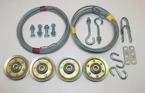 Garage Door 3" Pulley and Cable Set - Hardware for Extension Springs - Picture 1 of 1