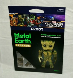 Metal Earth Legends Marvel GOTG Groot Steel Model Kit 2017 New Sealed Guardians - Picture 1 of 2