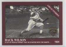 1994 The Sporting News Conlon Collection Burgundy Hack Wilson #998 HOF
