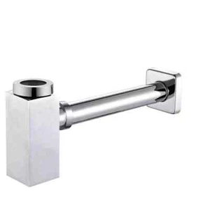 Accesorios de Latón Marca ALFI 1-1/4" Latón P-Trap Diseño Cuadrado en Cromo Pulido - Imagen 1 de 6