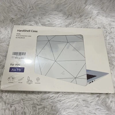 NEW Macbook Air 13 Inch Hardshell Case Geometric Lines Diamond Design Laptop - Image 1 of 4