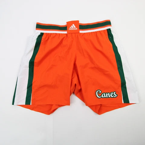 Miami Hurricanes adidas Game Shorts Women's Orange/Dark Green New Cover