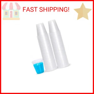 PLASTICPRO 3 oz Disposable Plastic Medium Weight Clear Drinking Cups 100 Count - Picture 1 of 2