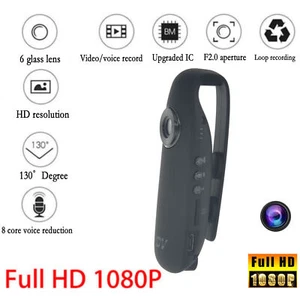 HD 1080P 130° Mini Camcorder Dash Cam Police Body Motorcycle Bike Motion Camera - Picture 1 of 12