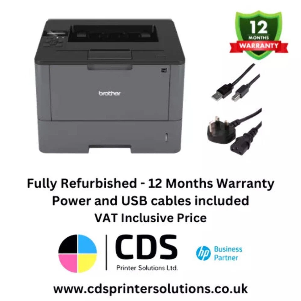 Brother HL-L5000D A4 Mono Laser - Duplex USB & Parallel With New Drum & Toner - Image 1 of 4