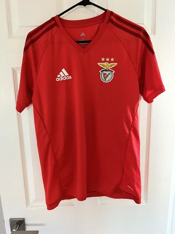 Benfica Jersey Home Size Medium Mens Soccer Football Shirt Adidas Red Cover