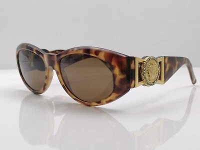 Vintage Gianni Versace Mod. 424/C-RH Col.869OD  Oval Tortoise Sunglasses Unisex - Image 1 of 4