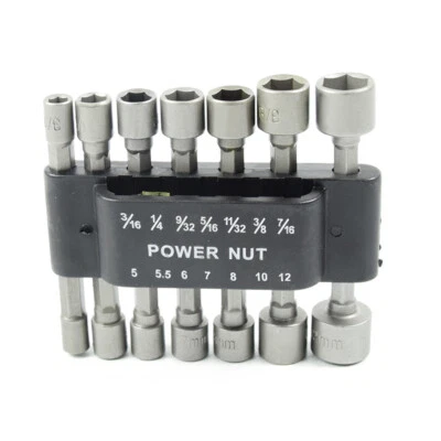 XCAN 14tlg. Stecknuss Bit Satz Nuss Steckschlüssel für Akkuschrauber Bitsatz 5-12mm