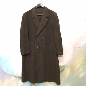 Mens London Fog Wool Coat Overcoat Charcoal Gray size 44R Vintage - Picture 1 of 10