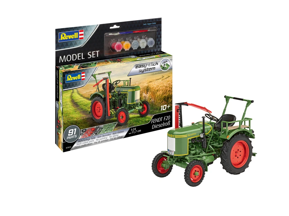 Fendt F20 Dieselross (Easy-click System) Model Set 1:24 Plastic Model Kit REVELL - Immagine 1 di 1
