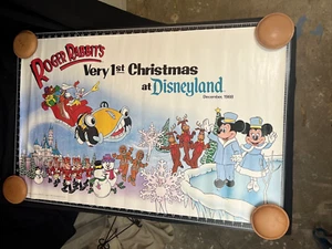 Vintage 1988 Roger Rabbit 1st Christmas Disneyland Mickey Mouse Poster 1980s - Bild 1 von 19