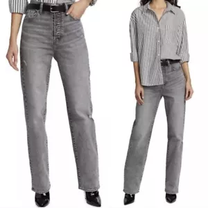 NWT Pistola Cassie Super High Rise Straight Leg Jeans Whittier Sz 32 MSRP $198 - Picture 1 of 14