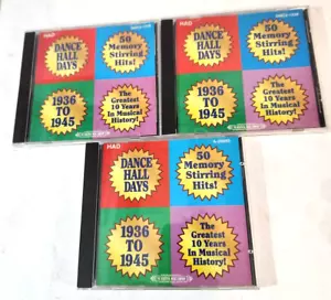 Dance Hall Days 50 Memory Hits 1936-1945 CD 3 Discs Beautiful Music Co Columbia - Picture 1 of 4