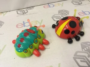 X2 VINTAGE RARE SILVERLIT ROBOT 12 LADYBIRD & CATERPILLAR 1999 - Picture 1 of 3