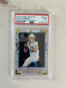 2020 Panini Donruss - Justin Herbert RC - Elite Series Rookie PSA 9 NFL - Bild 1 von 2