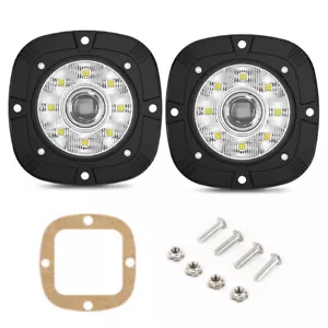 4inch Flush Mount LED Work Light Bar Cube Pods Flood Spot Driving Fog OffRoad US - Picture 1 of 12