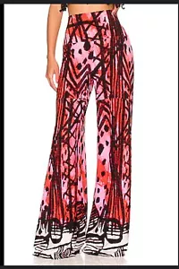 Pantalones para mujer Norma Kamali Revolve elefante pierna ancha palos y piedras talla S usados en excelente estado - Imagen 1 de 12