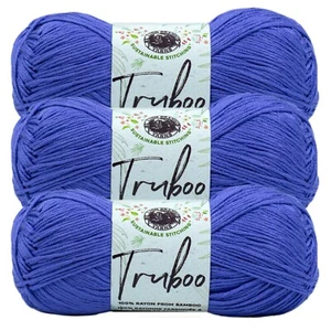 (3 Pack) Lion Brand Yarn 837-146AG Truboo Yarn, Thistle - Picture 1 of 5